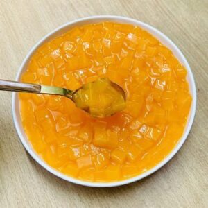 Mango Flavored Nata De Coco – Chewy Coconut Jelly for Drinks & Desserts