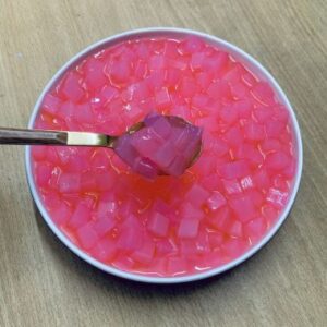 Strawberry  Nata De Coco Flavored – Chewy Coconut Jelly for Bubble Tea & Desserts