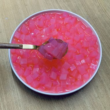 Strawberry  Nata De Coco Flavored – Chewy Coconut Jelly for Bubble Tea & Desserts